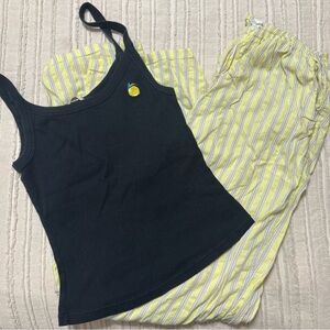 Aerie/ VS Black and Yellow Striped Pajama Set